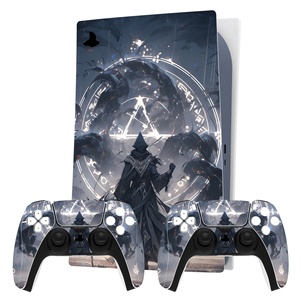 Özelleştirilmiş desen Sticker vinil Wrap çıkartması kapak ps5 konsolu disk baskı için tam Set cilt çıkartması - Product Image 3