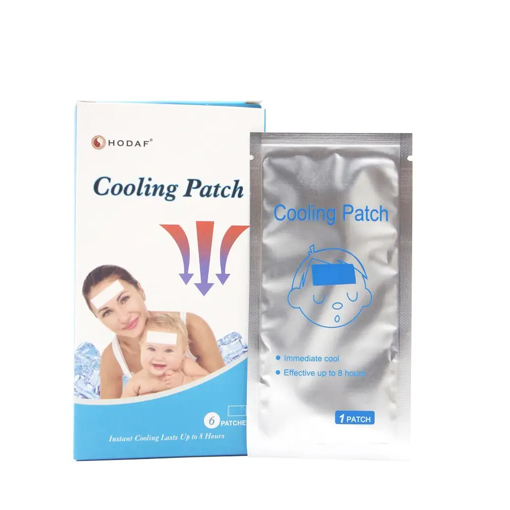 Free Sample Cooling Gel Patch Antipirético para Baby Healthcare Supply