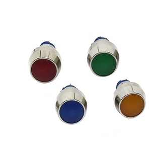 12 Millimetri in Metallo Interruttore di Pulsante Rotondo Interruttore Testa con 12V Led Illuminato on Off Momentaneo Interruttore a Pulsante - Product Image 5