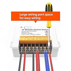 High Grade 10A <strong>Relay</strong> Module with RF Remote <strong>Control</strong> Switch Smart <strong>Wireless</strong> Switch for Home Use Fixed Code - Product Image 5