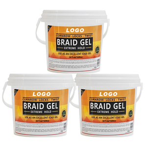 Chuyên Nghiệp Salon Sử Dụng Nhanh Chóng Khô Bện Gel Xoắn Bện Sóng Cạnh Gel Thêm Giữ Ngô Loc 64Oz Bện Gel - Product Image 1