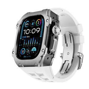 For IWatch Retrofit <strong>Kit</strong> Is Available with an <strong>Ultra</strong> 49mm Stainless Steel Protective case with a Premium for Apple Watch Strap - Product Image 6