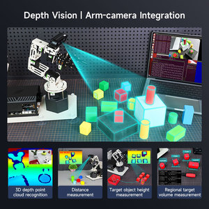 6DOF 3D AI Vision Brazo robótico DOFBOT PRO con 6 uds Servos de bus serie para programación Python basada en placas de la serie Jetson - Product Image 2