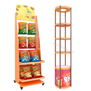 YX personalizzato singolo lato leggero negozio al dettaglio scaffali del supermercato espositore Multi-funzionale metallico Snack Display