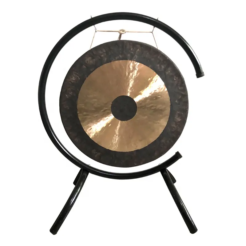 Gong JSY-instrumentos musicales de percusión, parte superior de escritorio, tradicional, gong chino, con soporte de madera