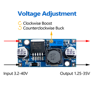LM2596 DC-DC Step-down Power Supply Module 3A Adjustable Step-down Module LM2596S Voltage Regulator 24V 12V 5V <strong>3V</strong> For <strong>arduino</strong> - Product Image 5