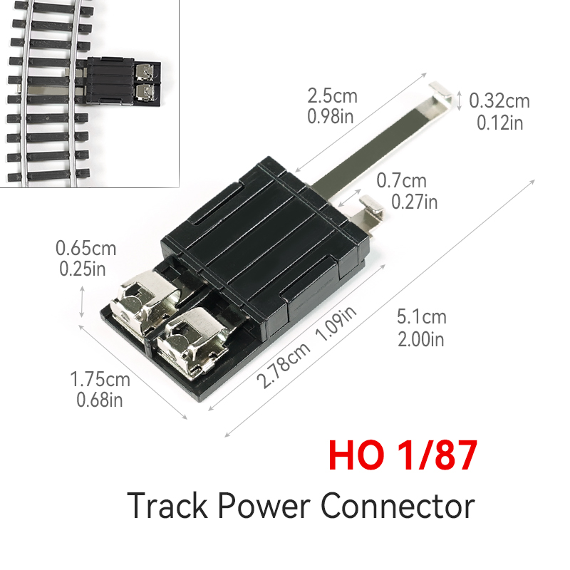 H0 1/87 Track Power Connector