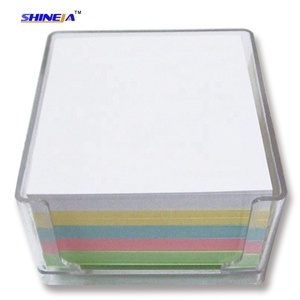 Notas de estilo Cubo de notas de papel colorido con caja de plástico para la escuela y la Oficina - Product Image 6