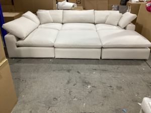 Juego de sofá esquinero de tres asientos al por mayor para sala de estar, hotel y escuela, cama cómoda con sillas - Product Image 3