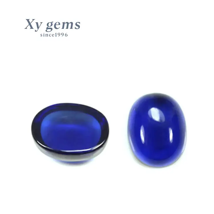 Hittebestendig Voor Warmte Korund Blue Sapphire Cabochon Edelsteen Groothandel