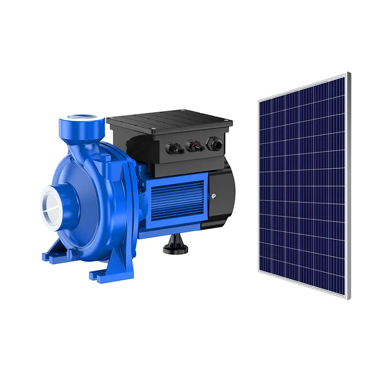 Pompe à eau solaire centrifuge d'irrigation agricole à haute efficacité, 1,5 hp, 96 volts, 25M