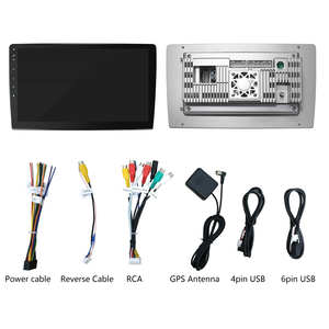 Soporte de 10 pulgadas para REPRODUCTOR DE DVD de coche con entrada AUX con CPU RK3326S, Android 11 y salida RCA estéreo universal para coche Android
