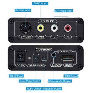 CVBS S-Video Terminal to <strong>Hdmi</strong> Converter HD 1080p signal Display Converter Av to <strong>hdmi</strong> Converter - Product Image 5