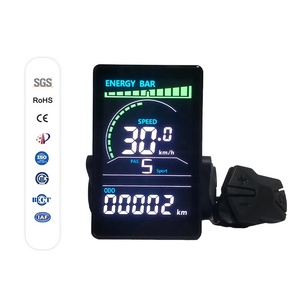 E-Bike Display Universal Data Screen Exibição de bicicleta elétrica Odômetro multifuncional Bicicleta Computador Velocímetro Acessórios de bicicleta