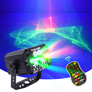 Yeni sihirli LED DJ disko sahne aydınlatma parti dekorasyon 3 in 1 LED ses aktif RGB flaş Strobe projektör lazer sahne işık - Product Image 2