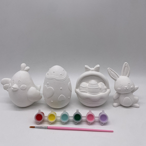 未上漆的3D复活节石膏模型DIY节日装饰和礼品创意 - Product Image 2
