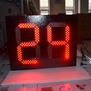 Wasserdichtes 2-stelliges 10-Zoll-Monochrom-Rot-88-LED-Countdown-Timer-LED-Schild für den Außenbereich - Product Image 6