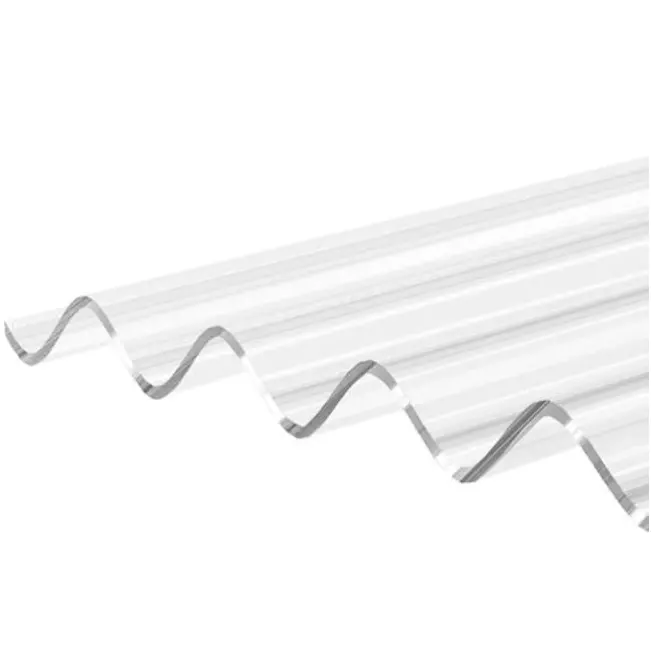 Feuille de toit ondulée en polycarbonate de 1.2mm d'épaisseur/panneau PC pour puits de lumière/véranda