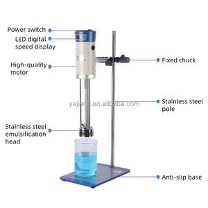 En iyi fiyat laboratuvar yüksek hızlı dağıtıcı emülgatör homojenizatörler karıştırma makinesi dijital ekran ile yüksek kesme karıştırıcı - Product Image 3