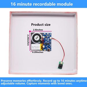 Módulo de 16MB Cable tipo C Grabación fácil 16 minutos Saludos personalizados Botón azul Altavoz de sonido activado para bricolaje - Product Image 4