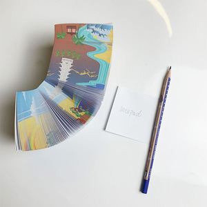 Bloc de notas de papel elegante con impresión personalizada, bloque de notas adhesivas de cubo para promoción - Product Image 1
