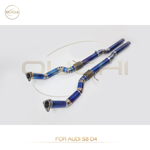 Ouchi ท่อสายระบบไอเสียไทเทเนียมสำหรับ A8 Audi S8 D4 4.0T 2013-2018ท่อด้านหน้า - Product Image 3