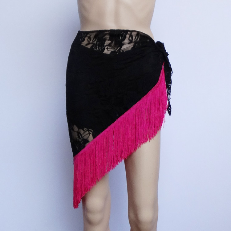 Pizzo nero/rosa rossa