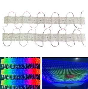 24v rgb ledモジュール防水IP68スクエアledモジュール16703 DMX512 ic変更可能夢の色モジュールledライト壁ライトボックス用