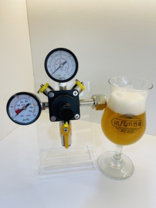 Hoge Kwaliteit Premium Vierkante <span class=keywords><strong>Co2</strong></span> Regulator Messing Materiaal Voor Homebrew W 21*8 - Product Image 3