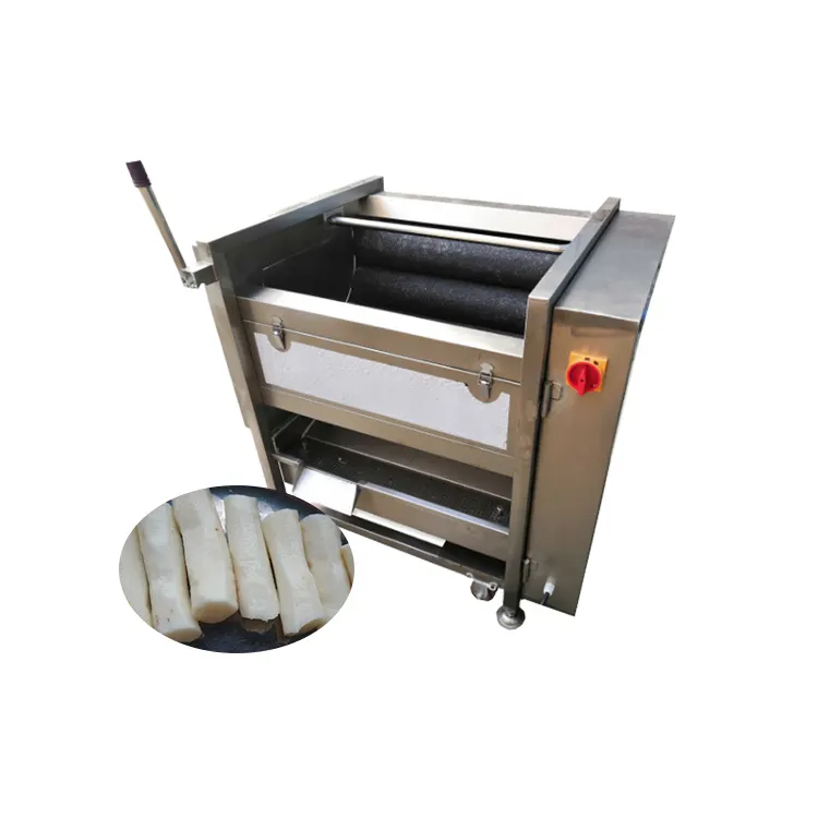 Machine à éplucher et à laver les pommes de terre 500-800 kg/h/éplucheur de gingembre et machine à laver