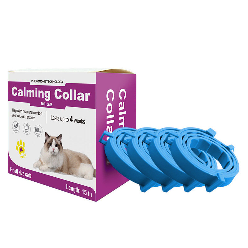 Blue Calming Collars (4-pack, cat style, 38cm)