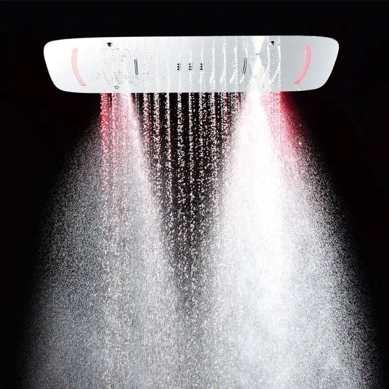 Pommeau de douche carré à monter au plafond, multi-fonction, fonction pluie, livraison gratuite