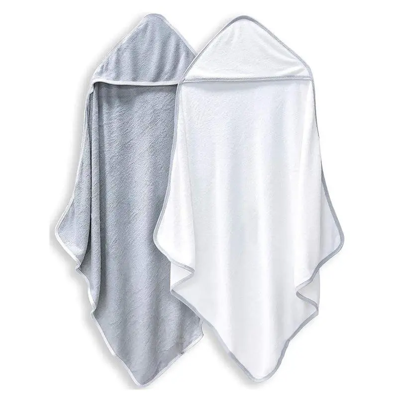 ผ้าขนหนูอาบน้ำทำจากไม้ไผ่ผ้าห่มมีฮู้ดสำหรับเด็กผ้าขนหนูอาบน้ำนุ่มแบบกำหนดเอง100%