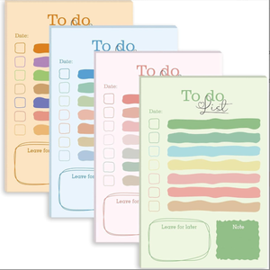Bloc de notas personalizado Diseño gratuito Bloque de color Lista de tareas pendientes Notas adhesivas-Planificador de productividad personalizado para oficina/estudio/venta al por menor (MOQ 25 piezas) Bloc de notas personalizado - Product Image 1