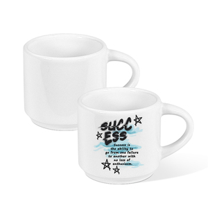 2.5盎司迷你奶油咖啡杯升华空白小定制白色咖啡杯带手柄