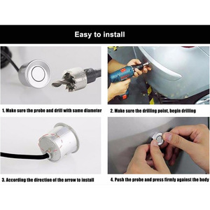 YWX Car <strong>Reverse</strong> Parking <strong>Sensor</strong> <strong>Wireless</strong> Car Parking Assist <strong>System</strong> Auto Rear Reversing Radar Ultrasonic LED Kit 4 <strong>Sensors</strong> - Product Image 4