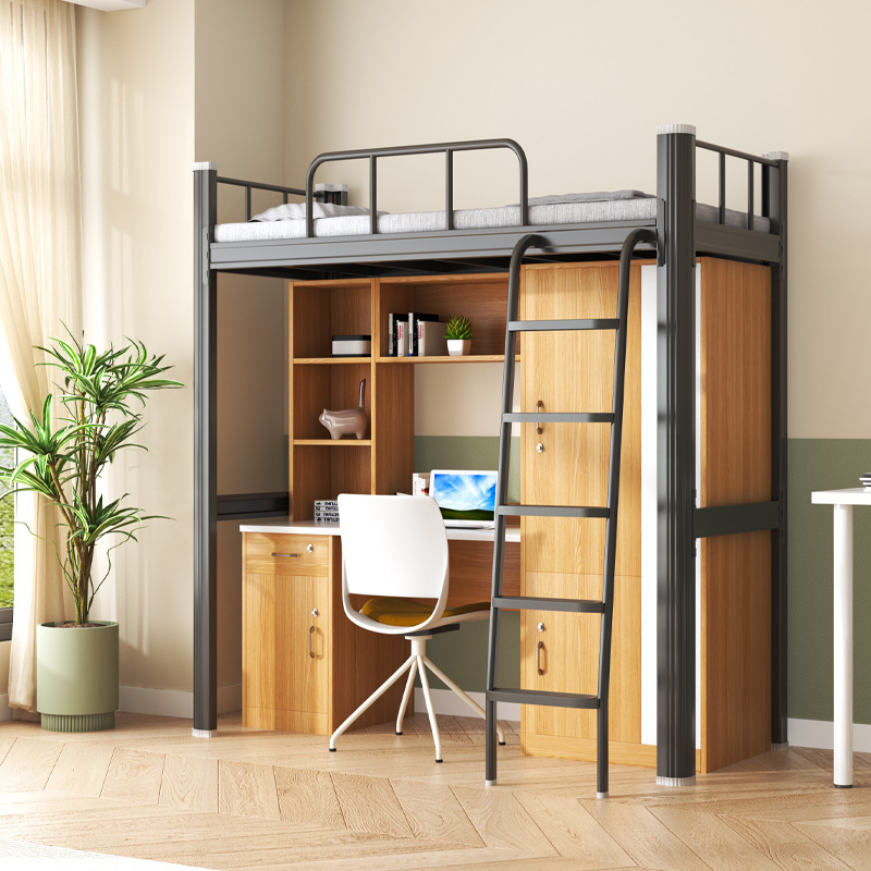 Single apartment combination-wooden cabinet black