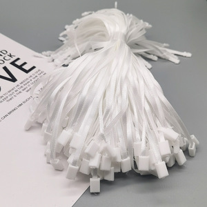 Tại chỗ quần áo tag rope, màu đen và trắng Ribbon khóa Khóa dây, ribbon chèn duy nhất dây - Product Image 3