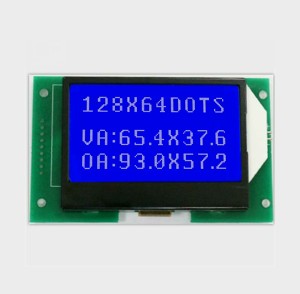 3 pulgadas lcd pantalla de visualización de 9 pin conector grafische pantalla 128x64 12864 lcd cog monocolor negativo azul interfaz serie - Product Image 1
