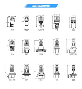 T10 LED G4ระบบไฟสำหรับขับขี่รถยนต์ BAU15S 7440หลอดไฟ7443 3157สำหรับระบบไฟอัตโนมัติ
