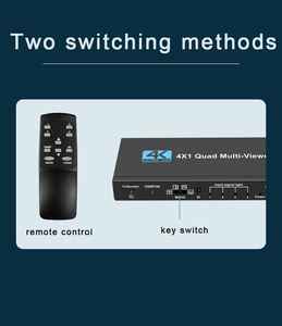 HG çoklu görüntüleyici 4x1 Quad ekran gerçek zamanlı çoklu görüntüleyici 4 in 1 kesintisiz HD MI Switcher uzaktan kumanda ile kontrol - Product Image 2