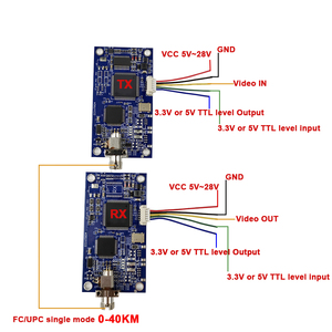 Modulo TX RX 40km 1 canale Video HD + UART & TTL & convertitore SBUS-fibra, convertitore fibra ottica Anti-flessione FC/UPC ,5v ~ 28v - Product Image 3