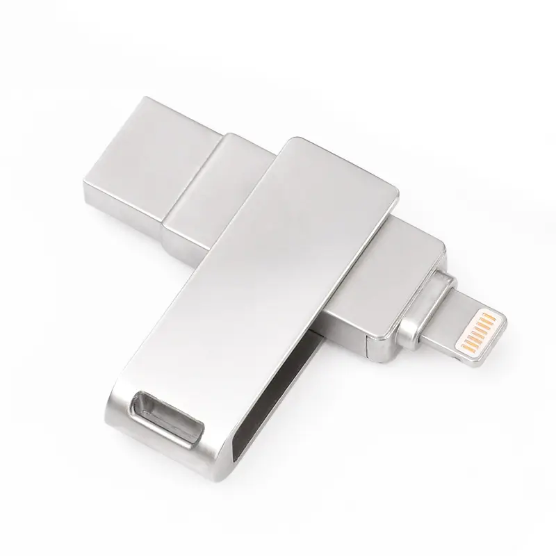 Bastão usb flash drive para iphone ipad, pendrive 2.0 64gb usb 32gb 128gb 2 em 1 pen drive para dispositivos de armazenamento externos ios, unidade de armazenamento