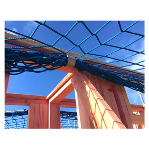 Fabrik preis blaue Farbe knoten los anpassbare Konstruktion horizontales Gebäudes icherheitsnetz für Großhandel - Product Image 5