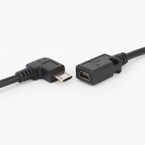 <span class=keywords><strong>USB</strong></span>短电缆左右上下倾斜微型<span class=keywords><strong>USB</strong></span>至迷你<span class=keywords><strong>USB</strong></span>适配器电缆25厘米