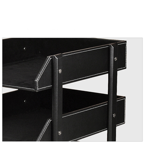 Office Three-tier Desktop <strong>File</strong> Rack Multi-tier Data Box Folder Storage Box Basket <strong>File</strong> Shelf - Product Image 5