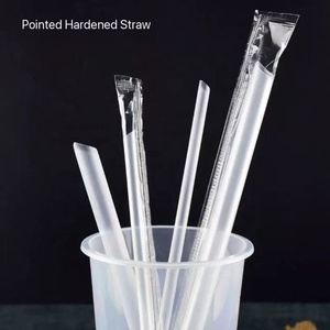 Smartops Đóng Gói Riêng Dùng Một Lần Trong Suốt Ống Hút 0.6*15Cm Sinh Tố Ống Hút Cho Trà Sữa Nước Trái Cây Đồ Uống Cà Phê - Product Image 3