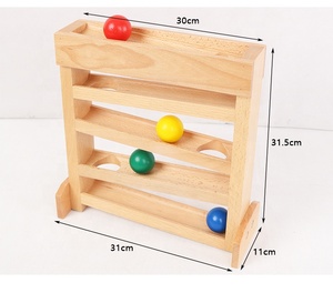 Wooden Educational <strong>Toys</strong> Hit Knocking the Ball for Children Learning Rolling <strong>Toys</strong> for Kids - Product Image 5