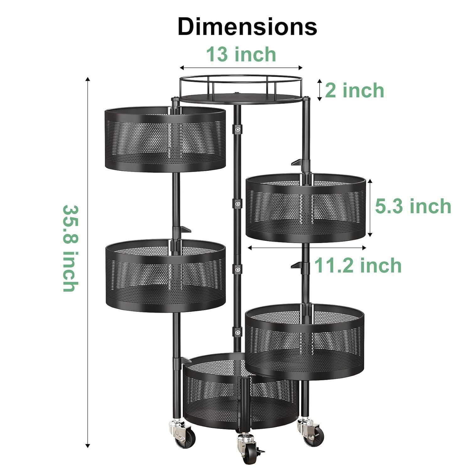 Cadre rond noir 5 couches