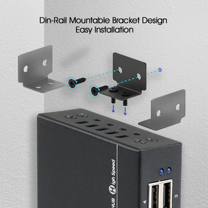 A-142 Sipolar 4端口Usb 2.0集线器，用于sd卡复印机480M/bps Usb数据集线器分离器 - Product Image 2
